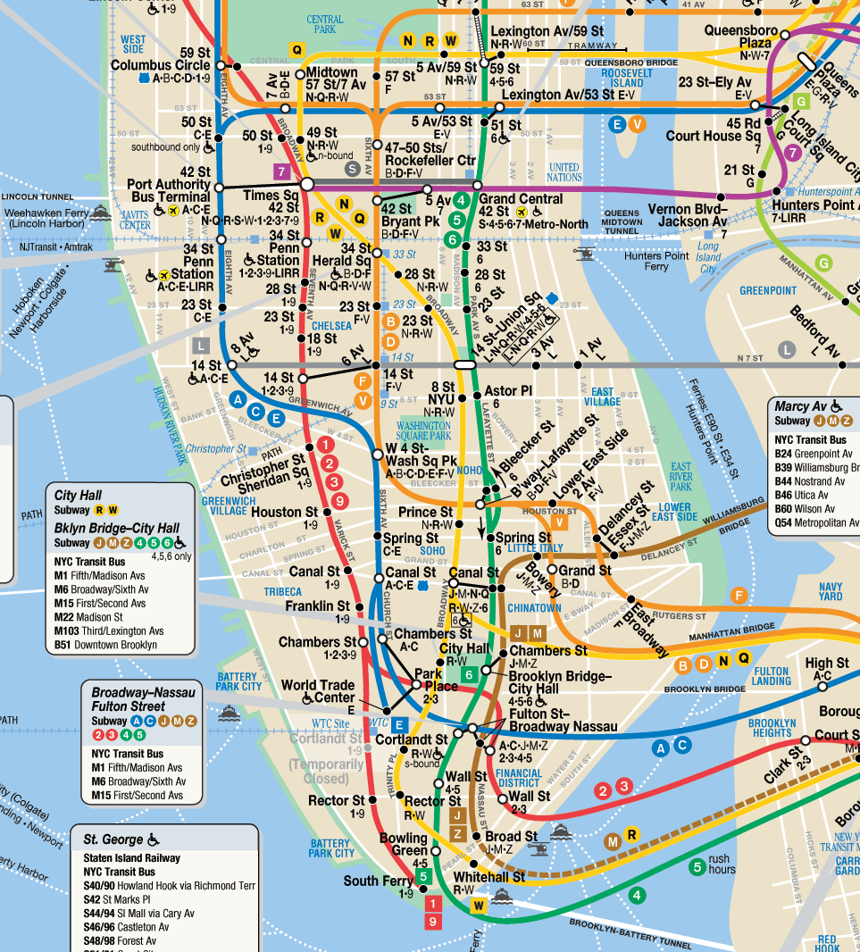 Mapa Turístico de New York 2024